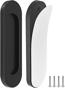 Adhesive Door Handles, 4 Inch Screen Door Handle, 2 Pack Black