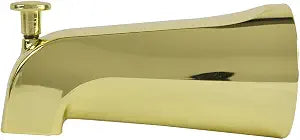 DANCO Universal Tub Spout with Diverter, Polished Brass, 1-Pack (89265)