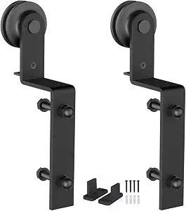 ZEKOO Sliding Barn Door Hardware Hangers, Bypass Rollers, 2 pcs, I-Shape