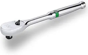 SK 1/4" Drive Ratchet Handle, Pear Head, 90-Tooth Ratchet, Alloy Steel