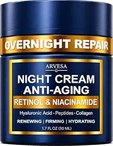 Night Cream for Women Anti Aging - Night Moisturizer with Retinol, Peptides