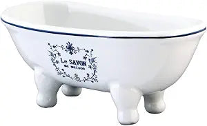 Kingston Brass BATUBDSW Aqua Eden Mini Ceramic Double Ended Bathtub, 5-11/16-Inch x 2-11/16-Inch x 2-1/2-Inch, White