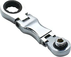 Astro Tool 78301 Stubby Ratcheting Flex Head Double Box End Wrench for Nano Sockets