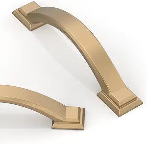 10 Pack Champagne Bronze Cabinet Pulls 3 Inch(76mm) Kitchen Cabinet Handles Solid Zinc Alloy Cabinet Hardware Drawer Pulls