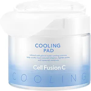 Cell Fusion C Post Alpha Cooling Pad ��� Hydrating & Cooling Korean Toner Pads | Panthenol & Glacier Water | Hydrating, Depuffing, Pore Care | 70 Pads / 6.08 fl.oz.
