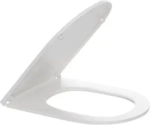 Elongated Toilet Seat, Modern Quiet-Close Lid and Seat, Easy Clean, UF, White