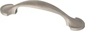 Franklin Brass (10-Pack)  Satin Nickel Cabinet Handles, 3 Inch Hole Center, Casual Pulls for Drawers, Kitchen Cabinet Door, Dressers | Half Round Spoon Foot