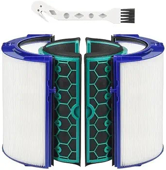 TP04 Replacement Filter Compatible with Dyson TP04 HP04 DP04 TP05 DP05 Air Filter Replacement,Two Stage 360 Combi Glass Filter and Activated Carbon Filter