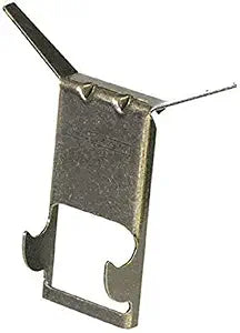 Hillman Brick Hangers 30 lb Capacity 2 Pack | No Drill Brick Wall Hooks | Antique Brass Steel Clip Hangers for Brick Block Hanging Dcor Wreaths Signs Outdoor