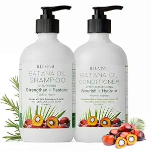 Batana Oil Shampoo & Conditioner Set for Hair Growth, 500ml Each