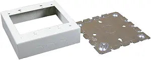 Legrand Wiremold 500/700 Series Metal Raceway 2 Gang Switch Box Ivory