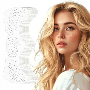 Glitter Freckles, Face Glitter, Temporary Face Tattoos Stickers, Festival Outfits for Women, Silver Freckles,8pcs