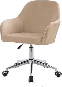 Velvet Stretch Chair Slipcover with Arms, Elastic Chair Cover Protector for Office Computer Chair, Vanity Stool, Wingback Dining Chair for Home Kitchen Living Room