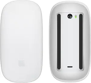 kwmobile Silicone Cover Compatible with Apple Magic Mouse 1/2 Cover - Soft Mouse Protector Grip - Matte Transparent