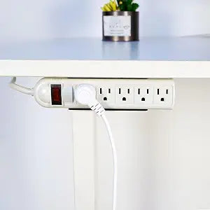 Monzlteck Universal Power Strip Mount, Put Your Power Strip Under the Desk or On the Wall-(Power Strip not Included)-Fits 1.6" to 2.4" Width
