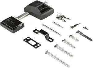 National Hardware SmartKey Security Gate Lock, 2-3/10", Black