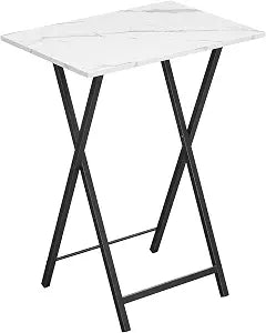 HOOBRO Folding TV Tray, Stable Snack Table for Small Space