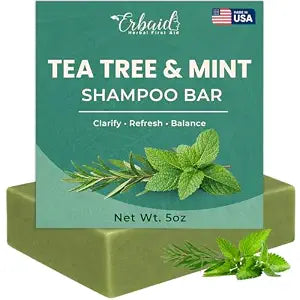 Tea Tree Shampoo Bar with Mint – Bar Shampoo & Hair Soap for Oily Scalp