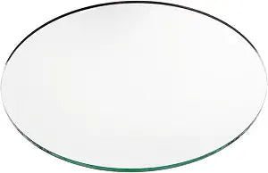 Plymor 6 inch Round, 3mm Thick, Non-Beveled Glass Mirror Circle, Pack of 2
