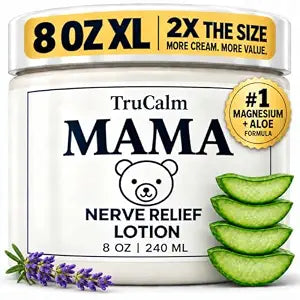 Mama-Bear Nerve Cream – XL 8 oz – Neuropathy Nerve Relief Cream with Magnesium Chloride - Maximum Strength Comfort for Feet, Hands, Legs & Toes – Fast Absorbing Non-Greasy Formula – Best Value 8 oz