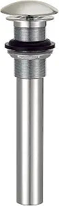 Gerber 1-1/4 in. Grid Bathroom Sink Drain Without Overflow, Brushed Nickel