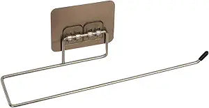 Towel Holder, Wall Hanging Stainless Steel Paper Towel Bar, Dishcloth Rack for Kitchen Bathroom, Disposable Dishcloth Rack, Space Saving Design Multi Functional Use