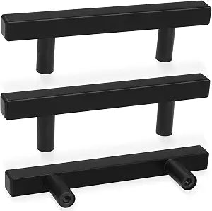 AEEKEL 30 Pack Matte Black Kitchen Cabinet Handles, 5" Length Drawer Pulls