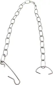 Gadgetime USA Stainless Steel Toilet Flapper Chain - Universal Flapper Lift Toilet Chain Replacement Kit - Rust-Resistant Toilet Handle Chain - Fits Most Toilets, Easy Installation - Pack of 1