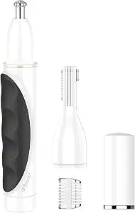 Conair Girlbomb Nose, Face & Brow Trimmer with Attachments, Cordless, White
