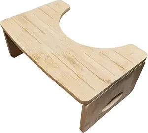 Foldable Toilet Stool - Bamboo Toilet Stool for Bathroom - Durable Foldable Design for Comfortable Poop and Eco-Friendly Use