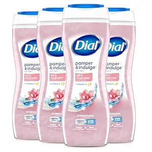 Dial Body Wash, Silk & Magnolia, Hydraclean Complex, 16 fl oz, 4 count