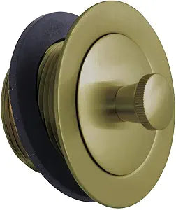 Kingston Brass DLL207 Brass Lift & Lock Tub Drain, Brushed Brass, 2-9/16"~ 2-1/8" (L) x 2-7/8" (W)