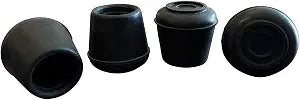 Shepherd Hardware 9125 5/8-Inch Inside Diameter Rubber Leg Tips, 4-Pack, Black