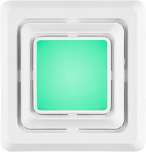 Broan-NuTone FG600RGBS Customizable Color Changing LED Cover/Grille for Bathroom Fans, Easy DIY Install, Smart Phone App, Bright White