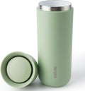 Ceramic Lined Travel Coffee Mug 360 Lid, 16 oz Insulated Coffee Tumbler