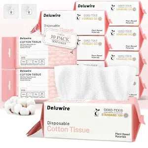 800 Count Soft Dry Wipe Dot Texture, 10 Pack