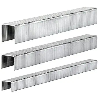 Heavy Duty T50 Staples 1300-Count 3 Sizes Galvanized 3/8" Crown