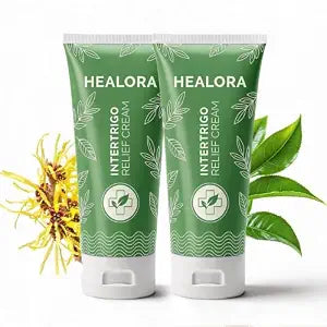Healora Intertrigo Cream - Chafing Support Cream & Skin Fold Care for Moisture & Friction Protection -Helps Soothe Irritated Skin, Supports Skin Comfort - Fast Drying Non Greasy Formula - 2 Pack