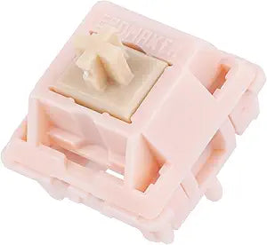 EPOMAKER Silent Mechanical Keyboard Switches Set - 35 Pieces Factory Pre-Lubed, 5-Pin Linear/Tactile Switches for Custom Mechanical Keyboards (Nude Rosa(Linear Silent))