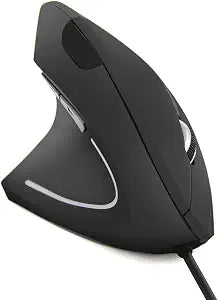 FLY WAY Left Handed Mouse,Ergonomic Vertical USB Wired Mouse 800/1200/1600 DPI Optical 6 Buttons Gaming Mice for PC Laptop Computer Desktop Mac (Left Hand)