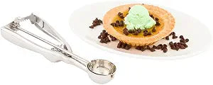 Restaurantware 0.5 oz Silver Stainless Steel # Ice Cream Scoop
