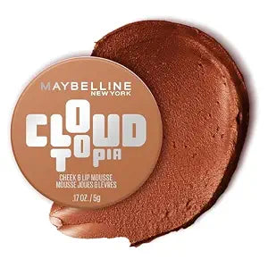 Maybelline Cloudtopia Blush for Cheeks and Lip Mousse, Ultra-Vivid, Pigmented Formula for Up to 14HR of Blush and Lip Makeup Color, Toasted Sky, 1 Count