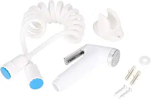Handheld Bidet Sprayer, Hand Held Bidet Spray with PU Spring Hose and Wall Mount Bracket, ABS Material, Ergonomic Push Switch for Toilet Cleaning, Easy Installation