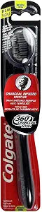 Colgate 360 Charcoal Infused Bristles Medium Toothbrush, 1 Count