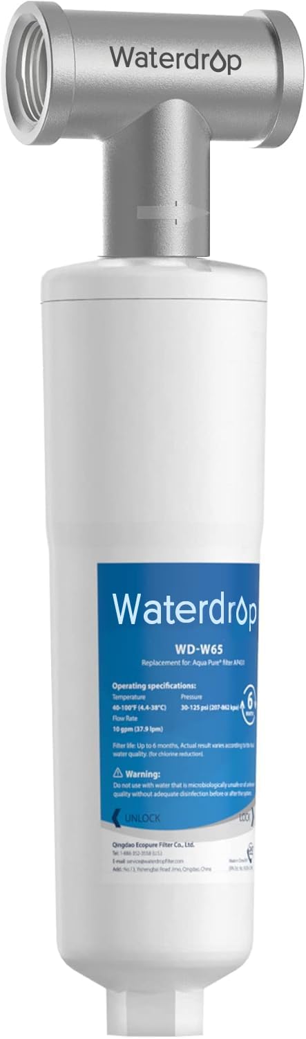 Waterdrop AP431 Whole House Scale Inhibitor with T-fitting