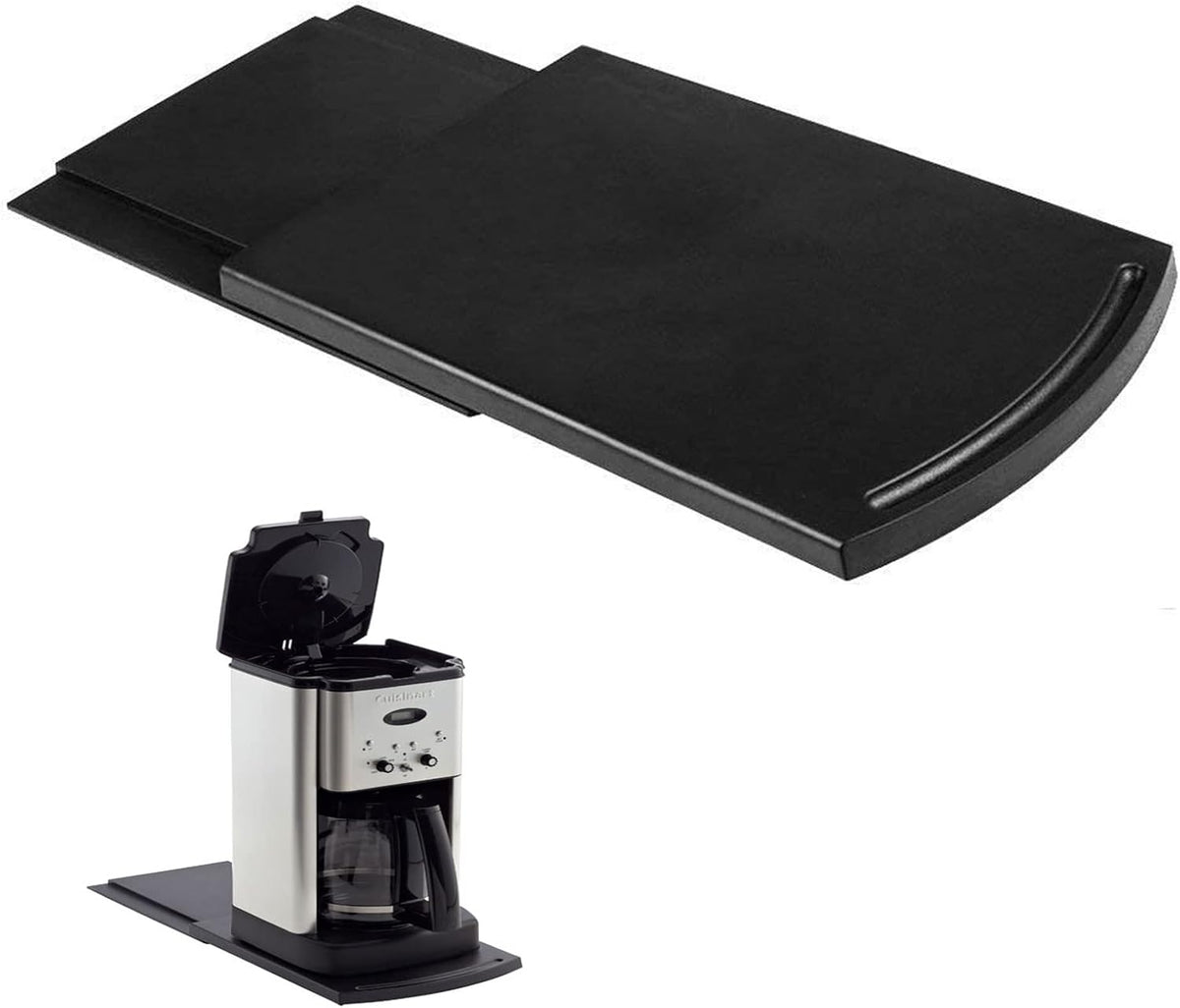 HauSun Handy Sliding Tray Sliding Tray Mat for Coffee Maker,Kitchen Appliance Moving Caddy,Countertop Stoage for Air Fryer, Blender, Stand Mixer,Food Processors,1 Set