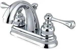Kingston KB5611BL 4" Centerset Bathroom Faucet, Polished Chrome