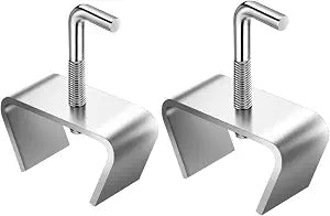 Bed Frame 1 1/4in Rail Clamp, Heavy Duty Zinc Plated, 2 Pack