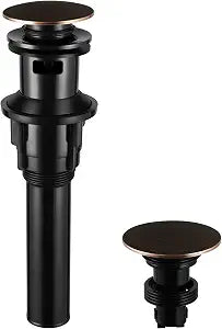 PARLOS Pop Up Drain with Overflow for Bathroom Sink, Oil Rubbed Bronze