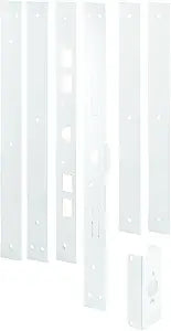 Prime-Line Jamb Repair & Reinforcement Kit, Steel, White, 59-1/2 in.